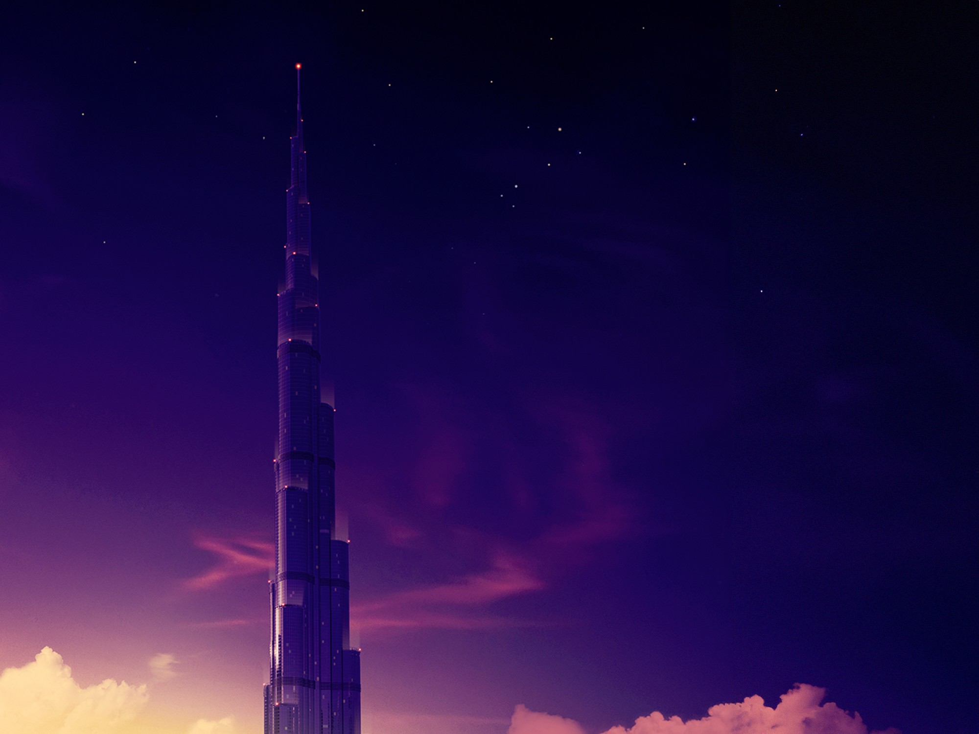 Burj Khalifa at twilight