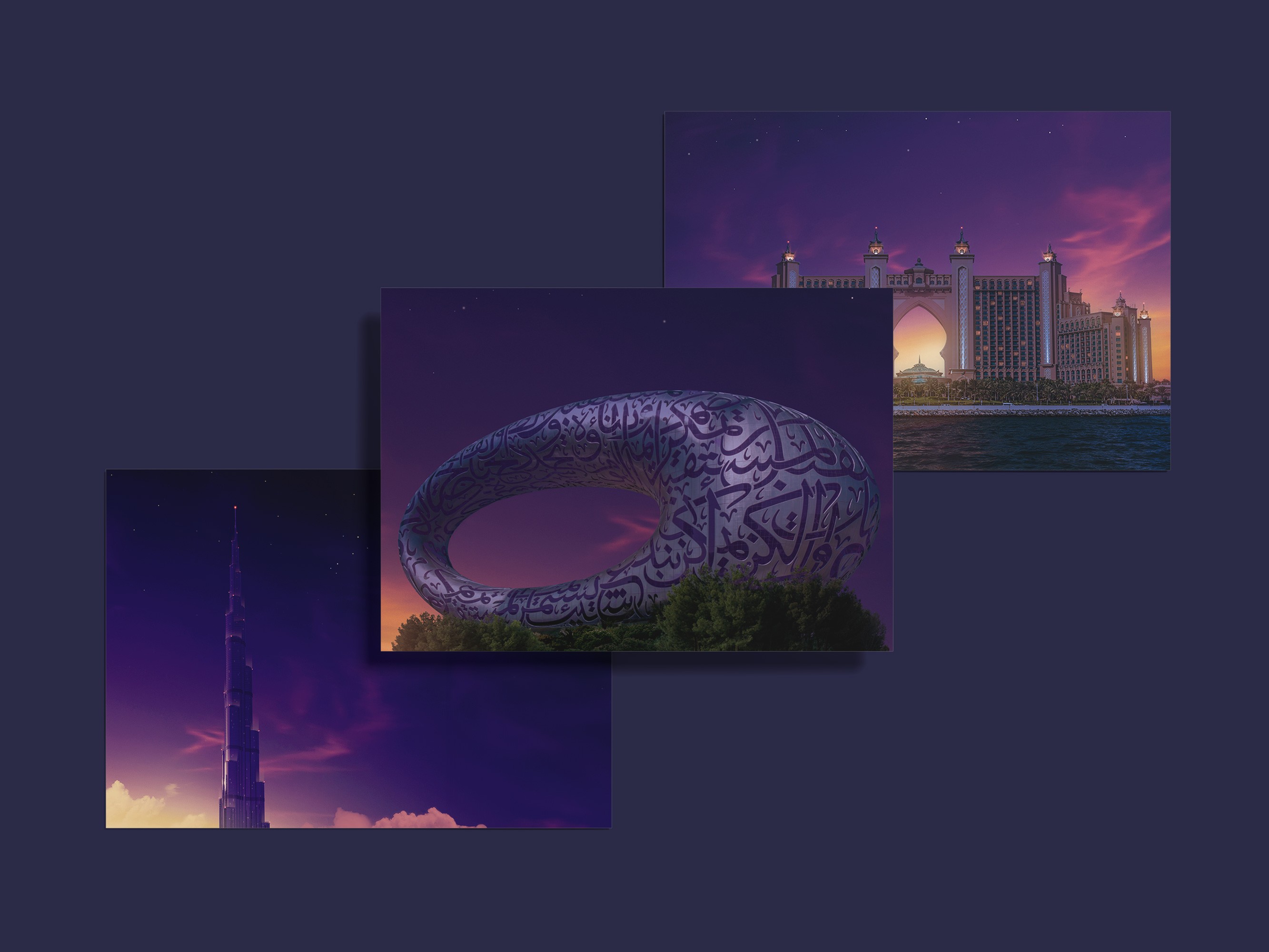 Dubai series presented as prints